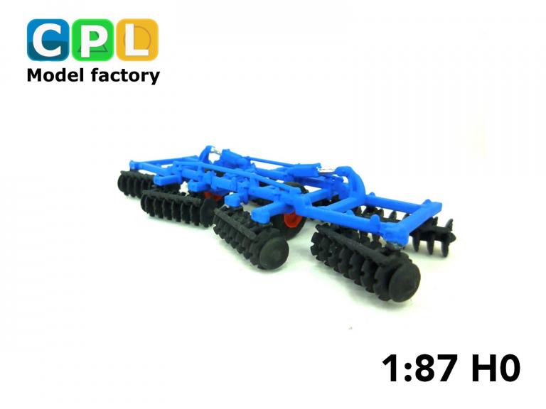 Preview: Scheibenegge BDT-7 blau Arbeitsstellung